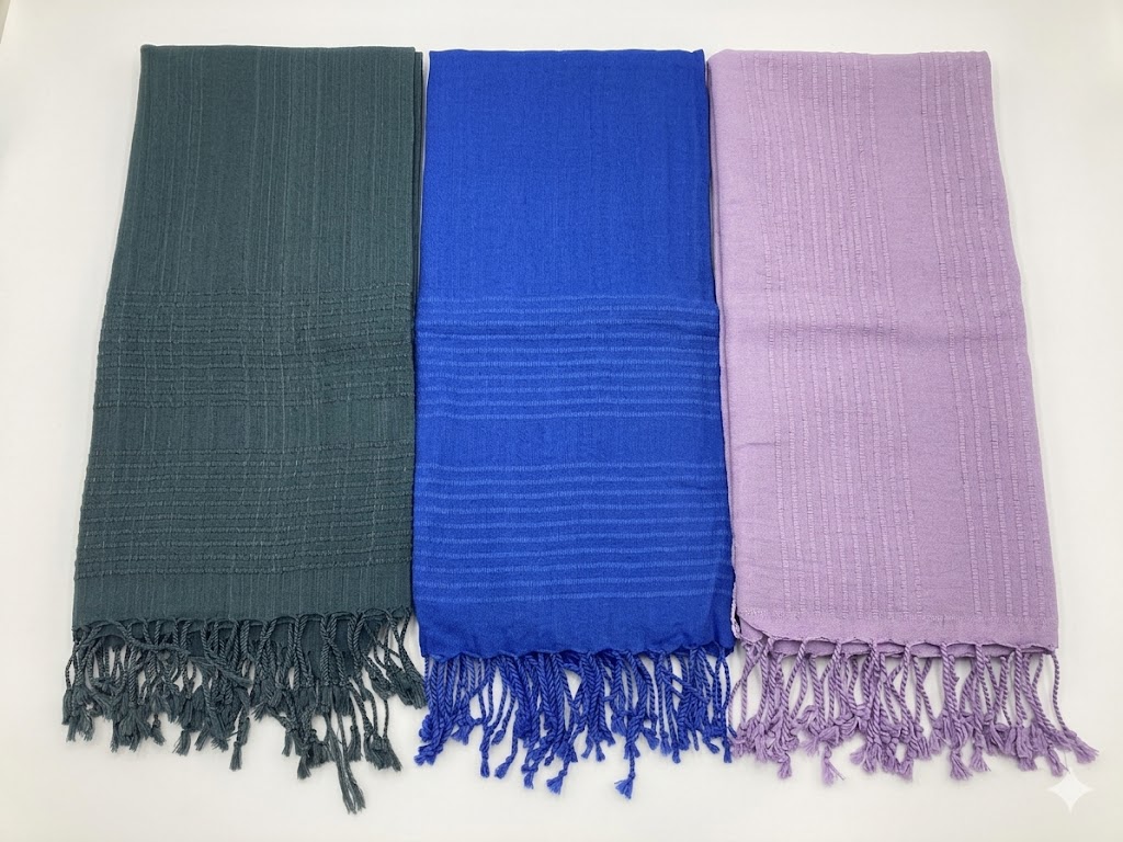 Solid Color Soft Turkish Wrap & Beach Scarf — Fine Texture - Image 2