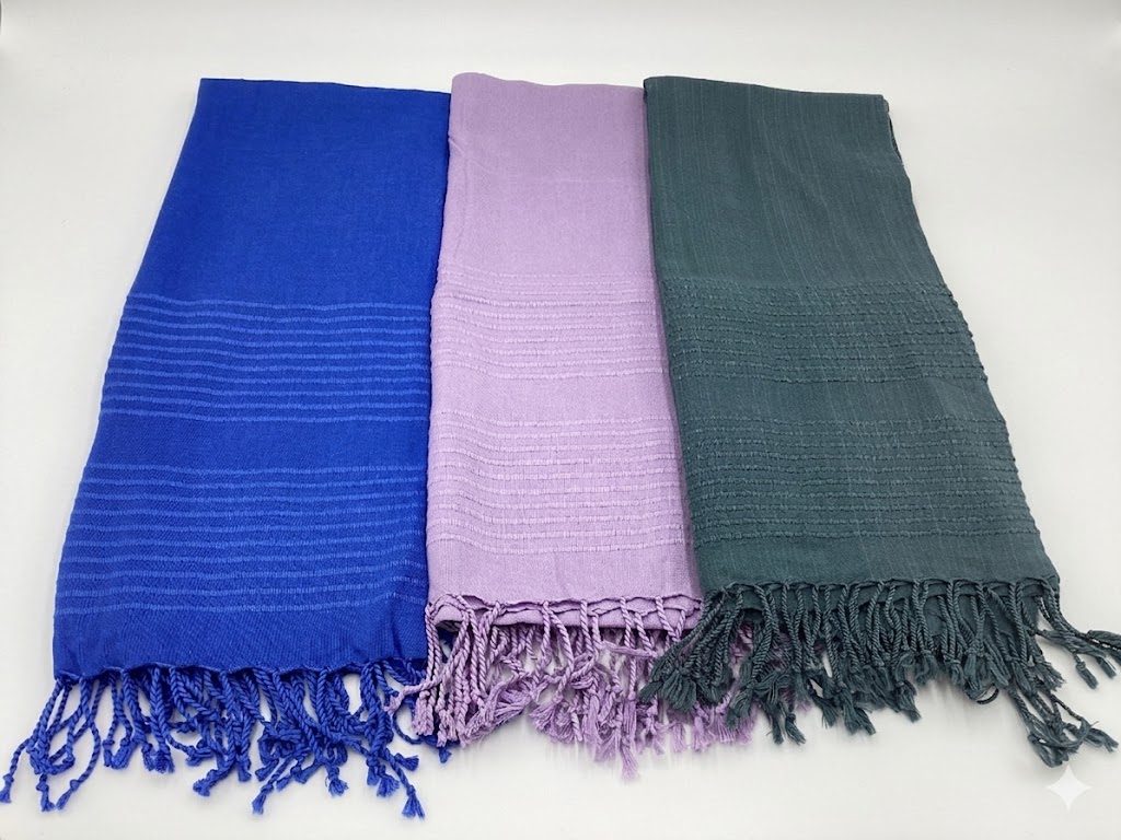 Solid Color Soft Turkish Wrap & Beach Scarf — Fine Texture - Image 3