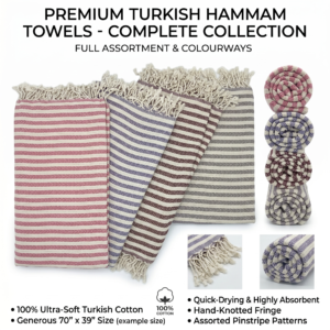 Turkish Peshtemal Towel — 100% Cotton