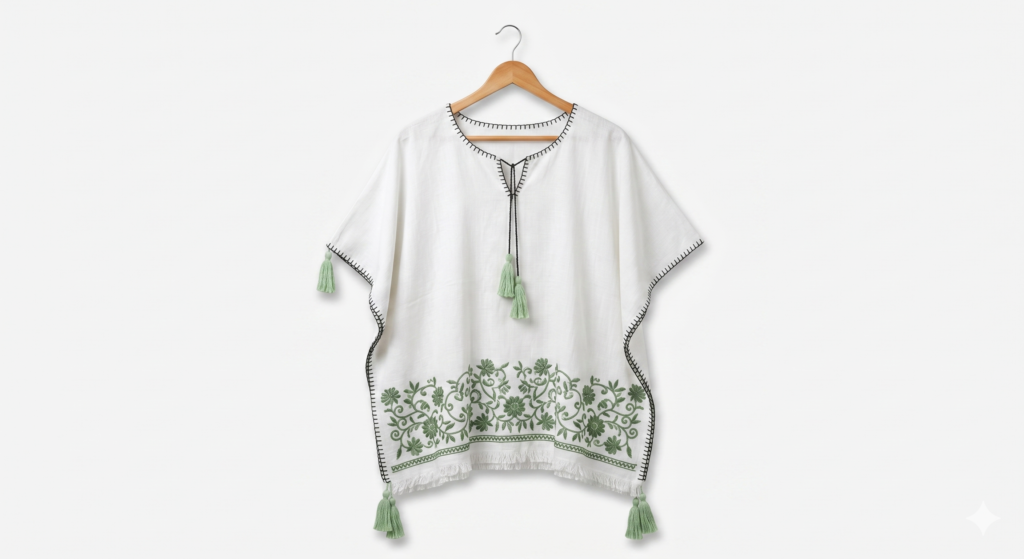 Patterned Swimsuit Cover-Up Dress — One Size, Lightweight Beachwear
