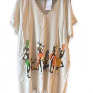 100% Cotton Peshtemal Dress — African Pattern Beach Cover-Up
